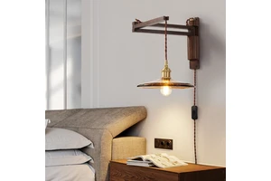 Warm Bedside Reading Lamp Study Room Horizontal Bedside Creative Wall Lamp