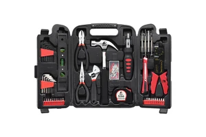 KFUWELL H4001A 129pcs OEM Carbon Steel Hard Case Home Repair Tool Kit Hand Tools Combo Kit