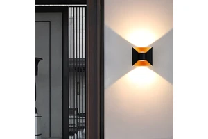 Outdoor Double Head LED Wall Lamp, Waterproof Modern Minimalist Light for Corridor, Garden, Exterior Wall and Courtyard