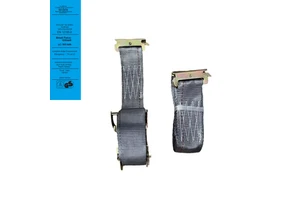 50mm 2in 20ft Gray E-Track Tie Down Strap With Spring E Fittings Polyester Webbing Cargo Lashing Ratchet Buckle Strap