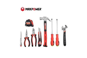 Combination Tool Kits Wrenches Hand Tools Socket Wrench Claw Hammer Spanner 9pcs Basic Tools Set