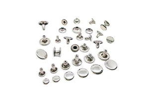 High Quality Brass Round Snap Buttons and Rivets with Antique Brass Finish Custom-made Sizes for Clothing and Bag Accessories