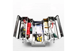 Metal tool box High Quality Hardware Waterproof Stainless Mental Steel Tool Box Tool Kit Handle tool box