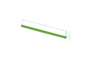 Factory Price D35 straight bar contour light for gas station Green light DC24V YE60KD2 led strip lights for Sale