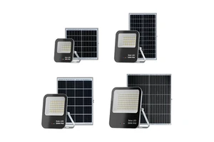 Solar Flood Lights 60W 100W 200W 300W with Remote 3H 5H 8H Timer Dusk to Dawn Security Spots Light Outside for Garden Pathway