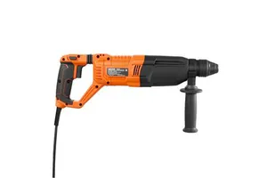 Heavy Duty Electric Corded Rotary Hammer Drill with SDS-Plus 1-1/8\" 4 Functions Including 3 Drill Bits & Flat Chis