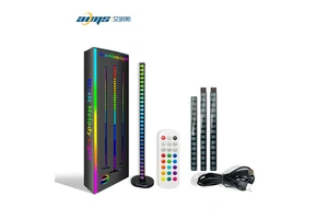 LED Floor Lamp Rhythm Light RGB Music Synchronized Turn Corner Floor Lamp APP Remote Control Bedroom Game Room Party Decoration