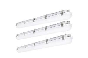Zhongshan ODM OEM T8 2ft 4ft Led Vapor Tight Linear Fixture 40W 60W IP66 Tri-Proof 5000K Light ABS PC Cover Parking Underground