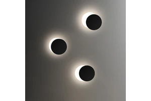 Eclipse Minimalist Modern Stylish Corridor Aisle Staircase Nordic Hotel Reception Decorative Warm Light Iron LED Wall Lamp