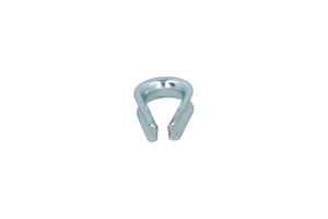Zinc-plated cable thimble for 3 mm cable.