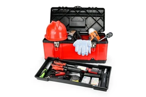 23 Inch Home Hardware Toolbox Tool Components Storage Box Auto Repair Electrical Mechanic Waterproof Suitcase Tool Box Set