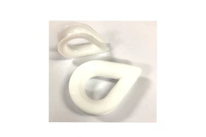 In Stock 12mm 16mm White Plastic Thimble for Wire Ropes Plastic Thimbles