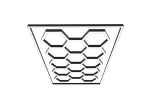 New Hot Hexagon LED Lighting for Car Detail RGB Emission AC/DC Power Supply in Honeycomb Shape for Garage Auto Detailing