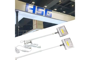 Dimmable High Brightness Trade Show Store Exhibition Lamp 20w 30w Telescopic Pole Long Arm Led Arm Lights