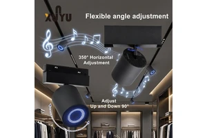 Magnetic Track Light With Bluetooth Speaker 48V LED Ceiling Rail Smart For Retail Store Clothing Shop Display