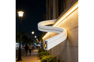 All Weather Linear Architectural 0410 Pure White Neon Strip 6500K 24V 11W for Building Facade Contour Outdoor Column Lighting