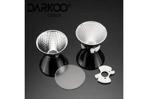 95% High Reflectivity PC COB LED Reflector Cup with Holder for Street/Flood Lights, 1000+ Custom Designs, Free Samples
