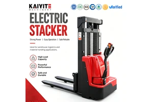 Electric Stacker Pallet Lifter 1 Ton 2.5 Ton Battery Powered For Factory Material Handling