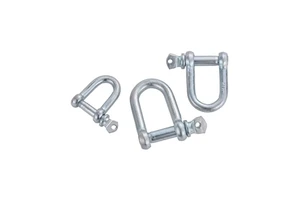 Galvanized Carbon Steel Heavy Duty D Ring Shackles with Screw Pin for Rigging and Anchor Use Heavy Industry Application