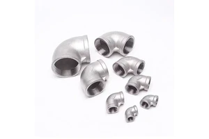 NPT Stainless Steel Pipe Fitting Pipe and Fitting Female Fitting Cf8 Threaded Pipe Fitting Stainless Steel Elbow