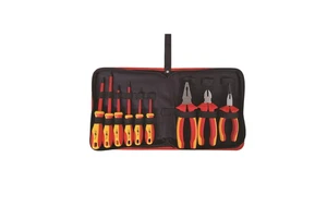 HENITUER S670A-9 5-piece Insulation Tool Kit High Hardness Multifunctional Tested by 10000V High Voltage 5PCS Insulated Tool Set