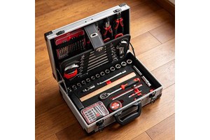 Industrial 105 Piece High Torque Auto Repair Tool Set for Machinery Maintenance and Professional Aluminum Shell Case
