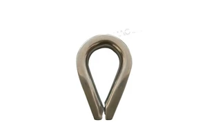 Stainless Steel 304 European Type Wire Rope Thimble DIN6899B for 3/16 Steel Wire Cable