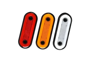 Hilmo LED-060 NEW MODEL LED Reflective Lens Replacement Side Marker Light Super Bright Side Lamp for Truck Trailer