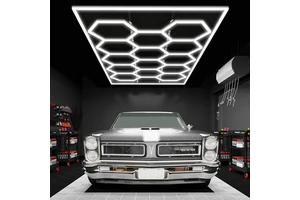 Aoying High Lightness Garage Light Hexagon Led Ceiling Wall Detailing Car Workshop Honeycomb Working Garage Lamp