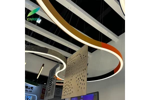 High Quality 64*120mm Curved Linear LED Aluminum Profile Flexible Curved Chandelier Wall Ceiling Mount Bendable Linear Light