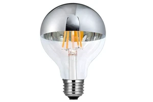 Best Long Lifespan Half Chrome LED Filament Light Bulb Silver Mirror Reflector