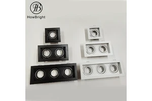 Modern GU10 Grille Lamp Aluminum Lamp Body Downlight Shell White Black for Hotel or Living Room