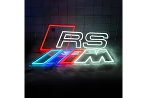 Custom Car Logo Neon Sign - Silicone Travel LED For Garage & Man Caves, Flexible Automotive Wall Decor