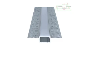 2020 Lightning Round Hole Lace Embedded Line Lamp Groove Housing Ceiling Suspended Ceiling Recessed Line Lamp Profile