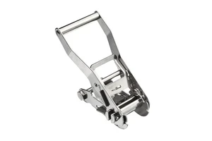 Marine Grade 304 Stainless Steel 2 Inch 50mm Heavy Duty Cargo Tensioner with Safety Lock Ratchet Buckle
