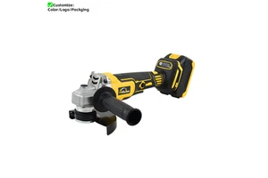 Wholesale Rechargeable Portable Lithium-Ion Wireless 20V Heavy Duty Brushless 100mm 125mm With Adjustable Speed Angle Grinder