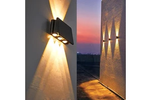 Hot Sale ABS Solar Light Garden up and Down Wall Light Outdoor Wall Lamp for Exterior