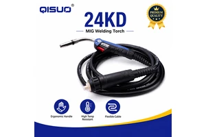 24KD MIG Welding Torch Euro Connector Gas Shield Welding Gun Ergonomic Handle Flexible Cable MIG Welder Accessories