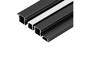 Black LED Linear Light Recessed Strip Light Built-in Aluminum Alloy Ceiling Light Fixture