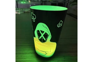 Led Liquid Luminous Cup 12/14/16oz Popular Glowing Drink Cups for Bar Led Flashing Water Sensitive Light Cups for Night Club