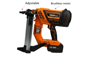 OEM Electric-Powered Lithium Battery Cordless Nail Gun for Trunking Installation