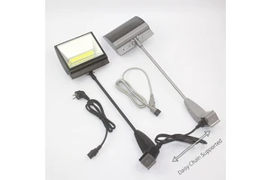 50W LED Trade Show Display Light, Daisy Chain Exhibit Booth Lamp, Adjustable CCT Aluminum for Pop up Stand & Showroom