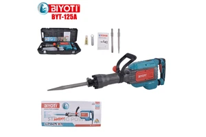 BYT-125A 50J Impact Force Demolition Hammer 1700W Electric Pick with Anti-Vibration System for Masonry & Concrete