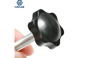 Inch M4 M5 M6 M8 Metric Threaded Clamping Thumbscrew Black Star Torx Plastic Handle Tighten Grip Knob Thumb Screw