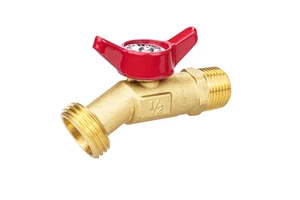 TMOK RTS Male NPT 1/2" Inlet 3/4" GHT Thread 1/4-Turn Sillcock Hose Bibb Valve Garden Water Tap Faucet Bibcock