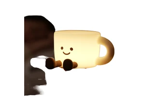 New Unique Colorful Modern Baby Night Light Coffee Side Table Rechargeable Type-C USB Silicone LED Sleep Lamp for Bedroom