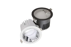 Anti Glare Die-casting Aluminum Asymmetric Round Ceiling Washer Down Light Spot Lights COB Recessed LED Wall Washing Downlight