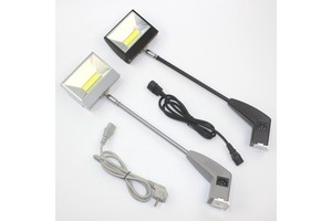 30W 50W COB LED Trade Show Lights, Connectable Exhibit Arm Flood Light, CE Certified POP up Lamp for Booth
