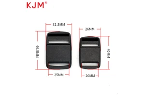 Custom Logo Pom Black 20mm 25mm 32mm Side Release Buckle For U-shaped Pillow Belt