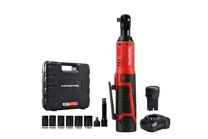 AEROPRO DTL40 New 3/8" Cordless Electric Ratchet Wrench 47N.m 12V Power Ratchet Wrenches Tool Set With 2.0Ah Battery And Charger